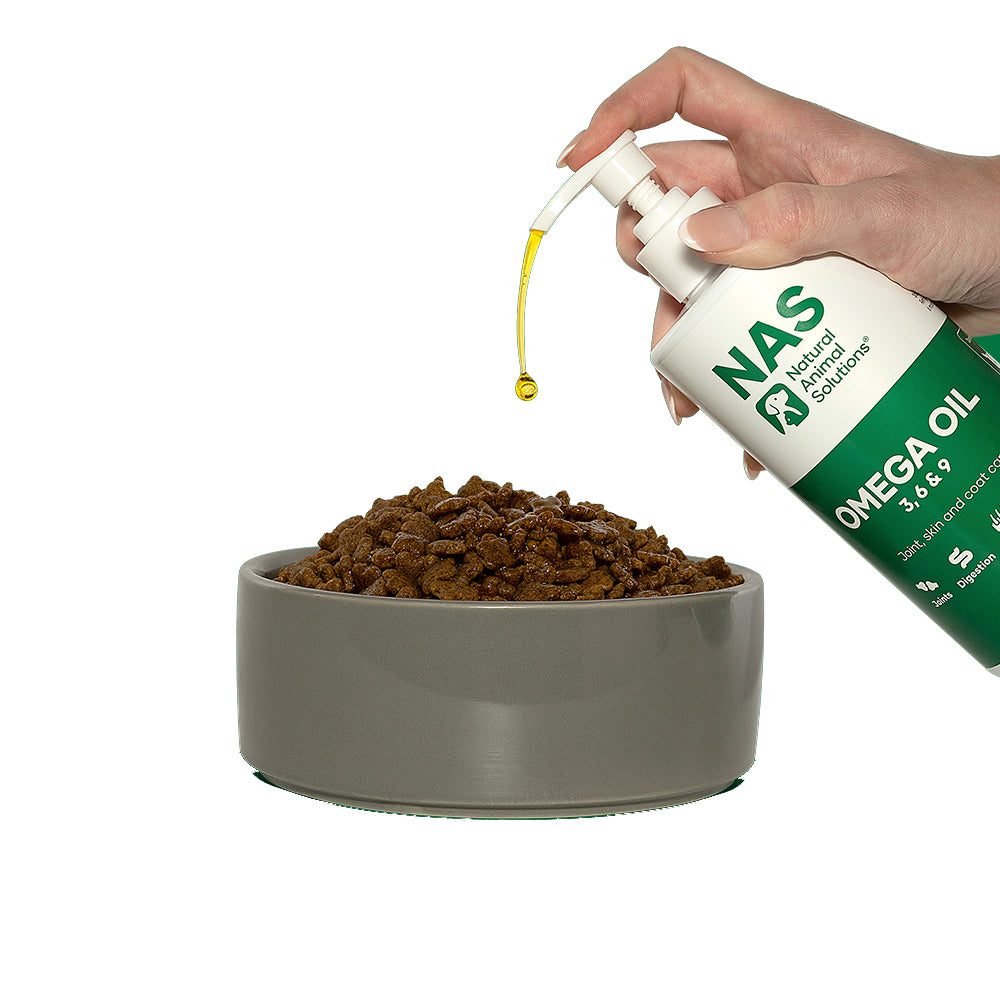 NAS NATURAL ANIMAL SOLUTIONS Omega 3 6 & 9 Oil For Dogs & Cats 200ml