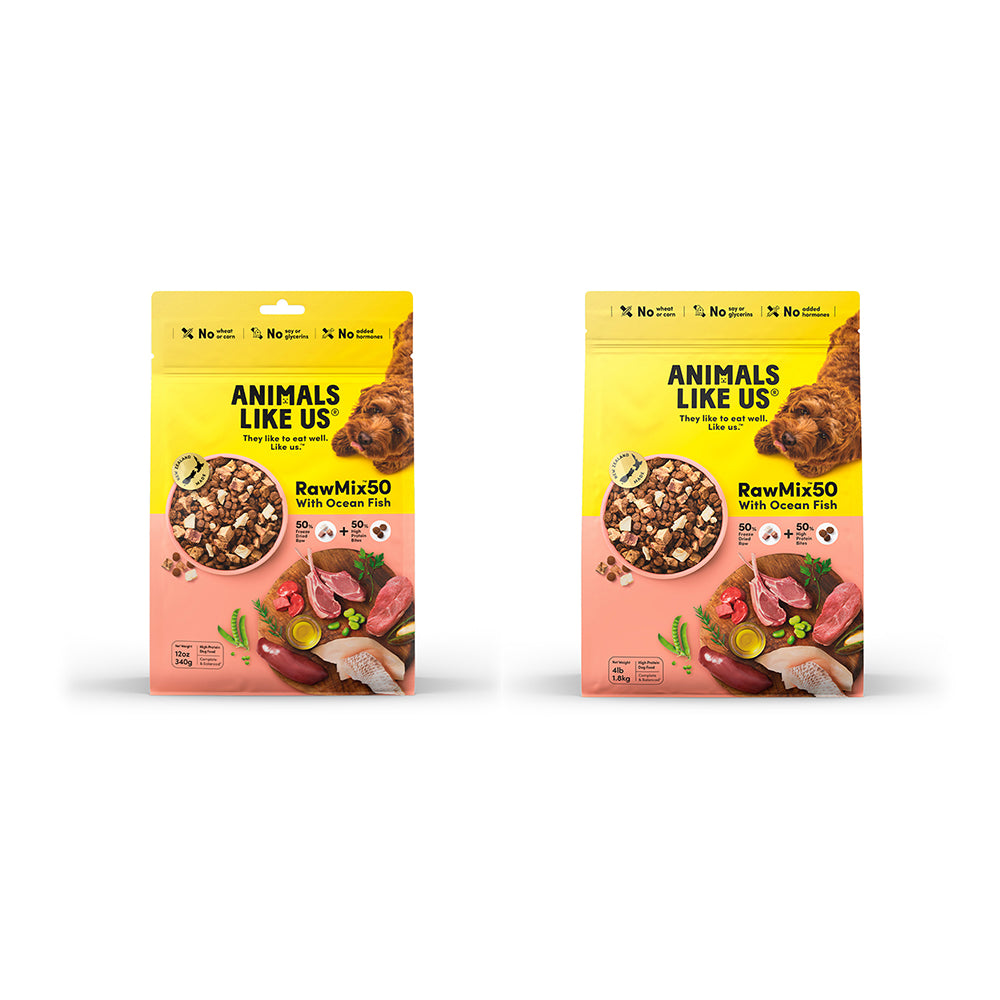 ANIMALS LIKE US Raw Mix 50 Ocean Fish Freeze Dried Dog Food