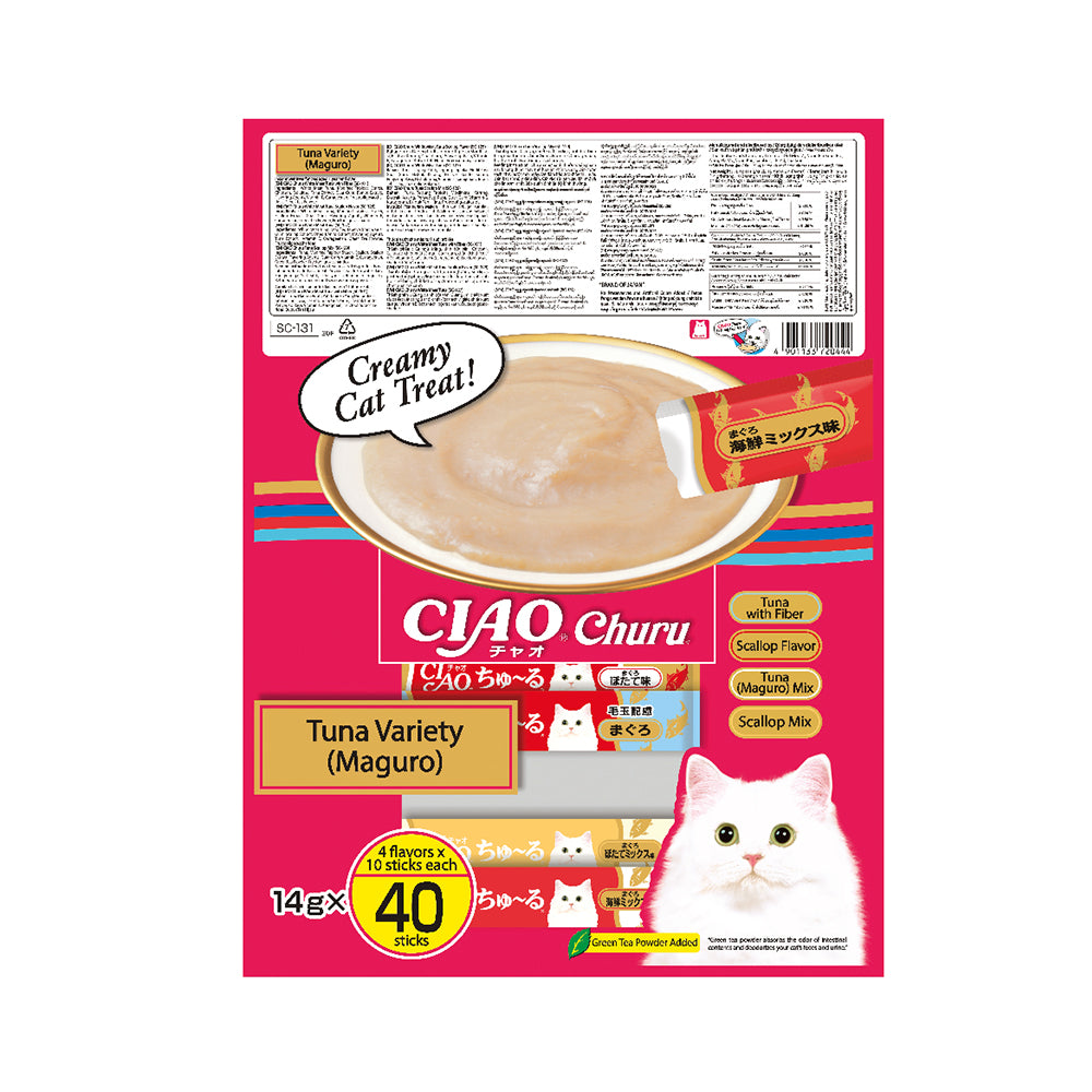 CIAO Churu Tuna Variety Wet Cat Treats 40x14g