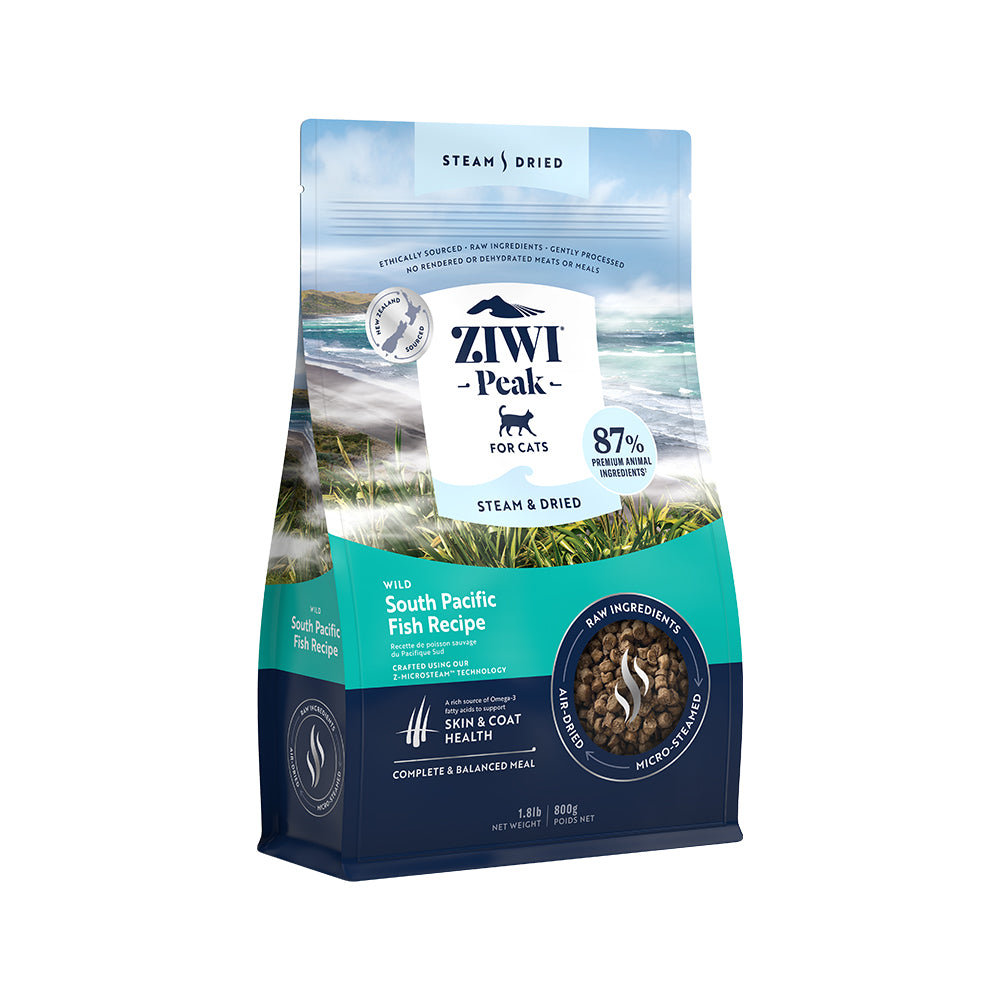 ZIWI PEAK Steam & Dried Wild South Pacific Fish Cat Food
