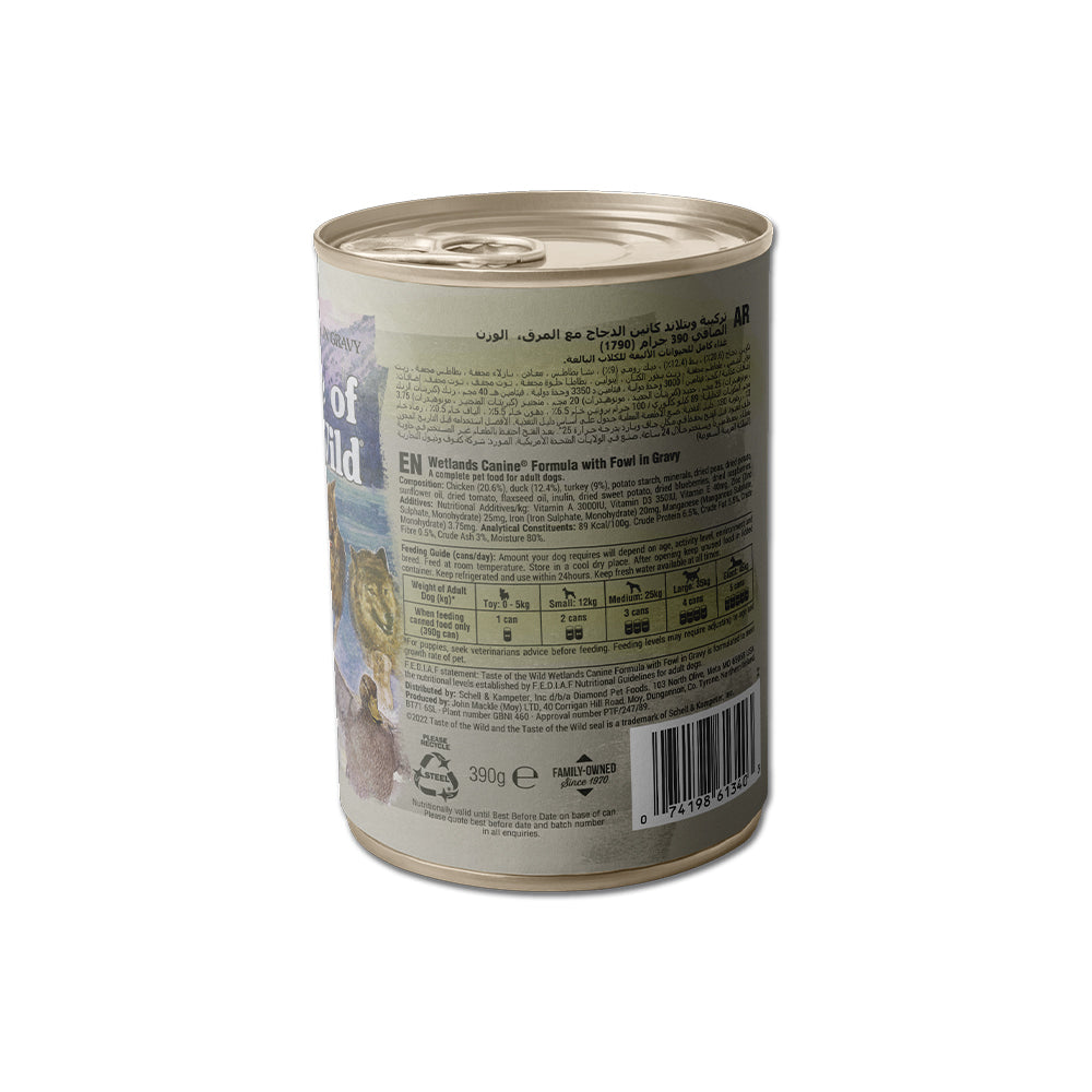 TASTE OF THE WILD Wetlands Canine Formula With Fowl In Gravy Wet Dog Food
