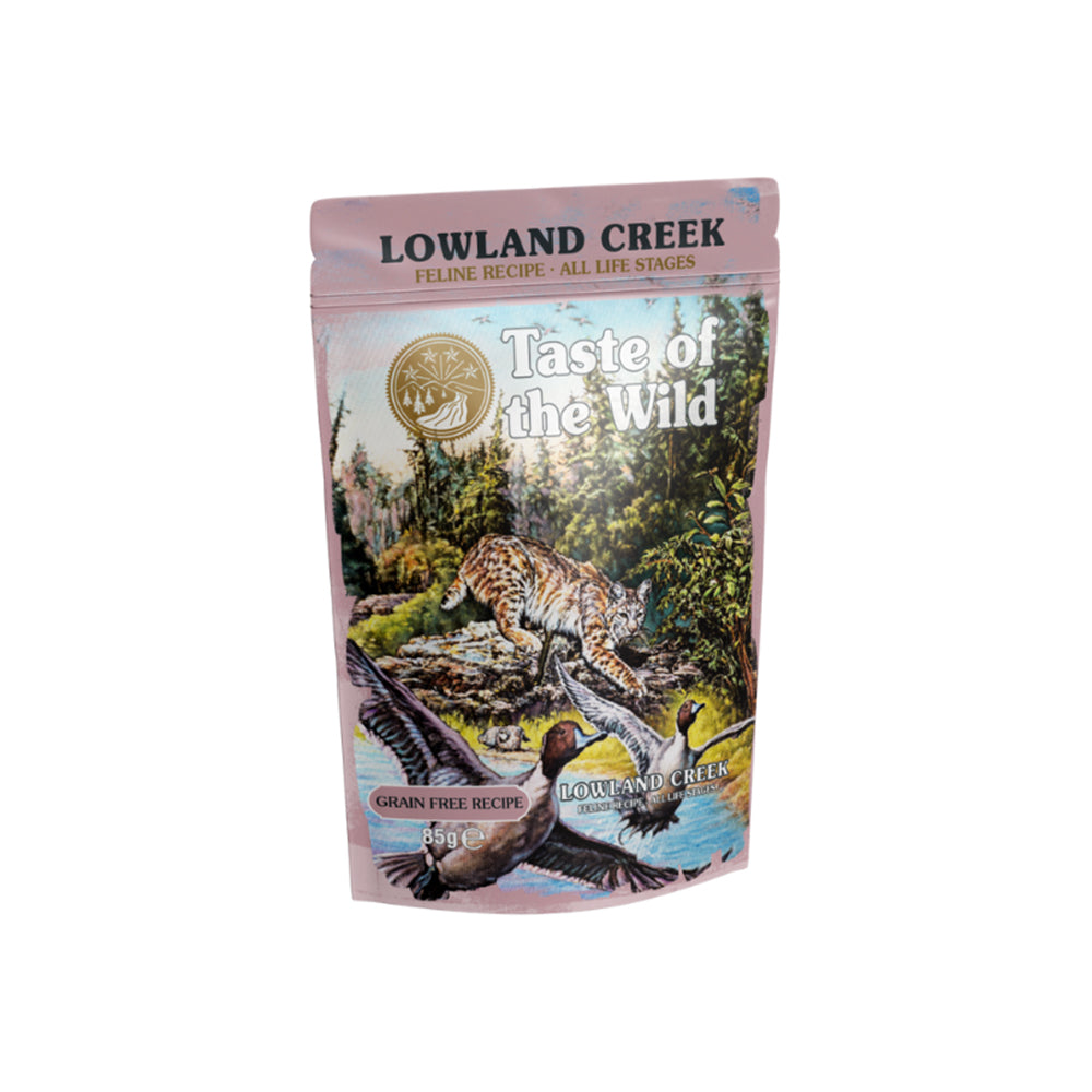 TASTE OF THE WILD Lowland Creek Chunks In Gravy Pouch Wet Cat Food