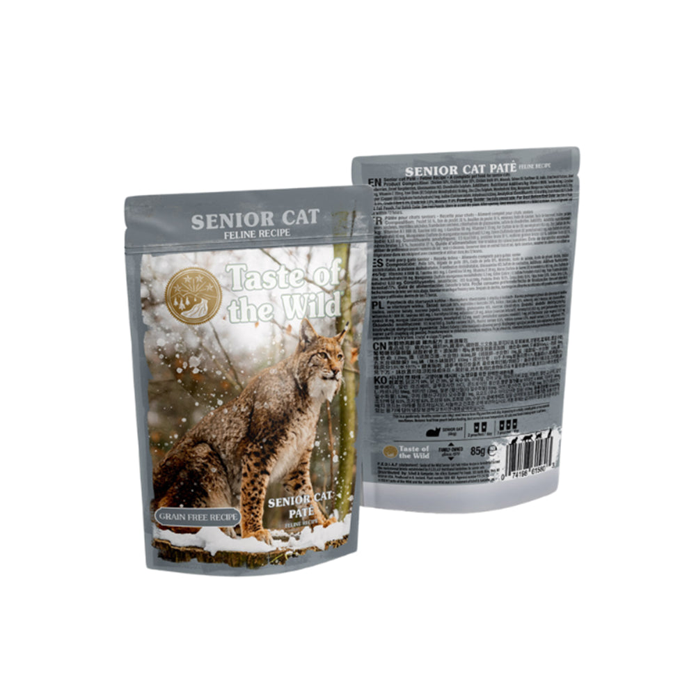 TASTE OF THE WILD Senior Chicken Pate Pouch Wet Cat Food