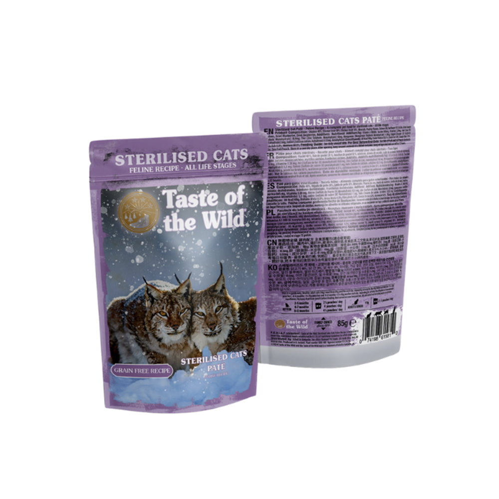 TASTE OF THE WILD All Life Stages Indoor/ Sterilised Chicken Pate Pouch Wet Cat Food