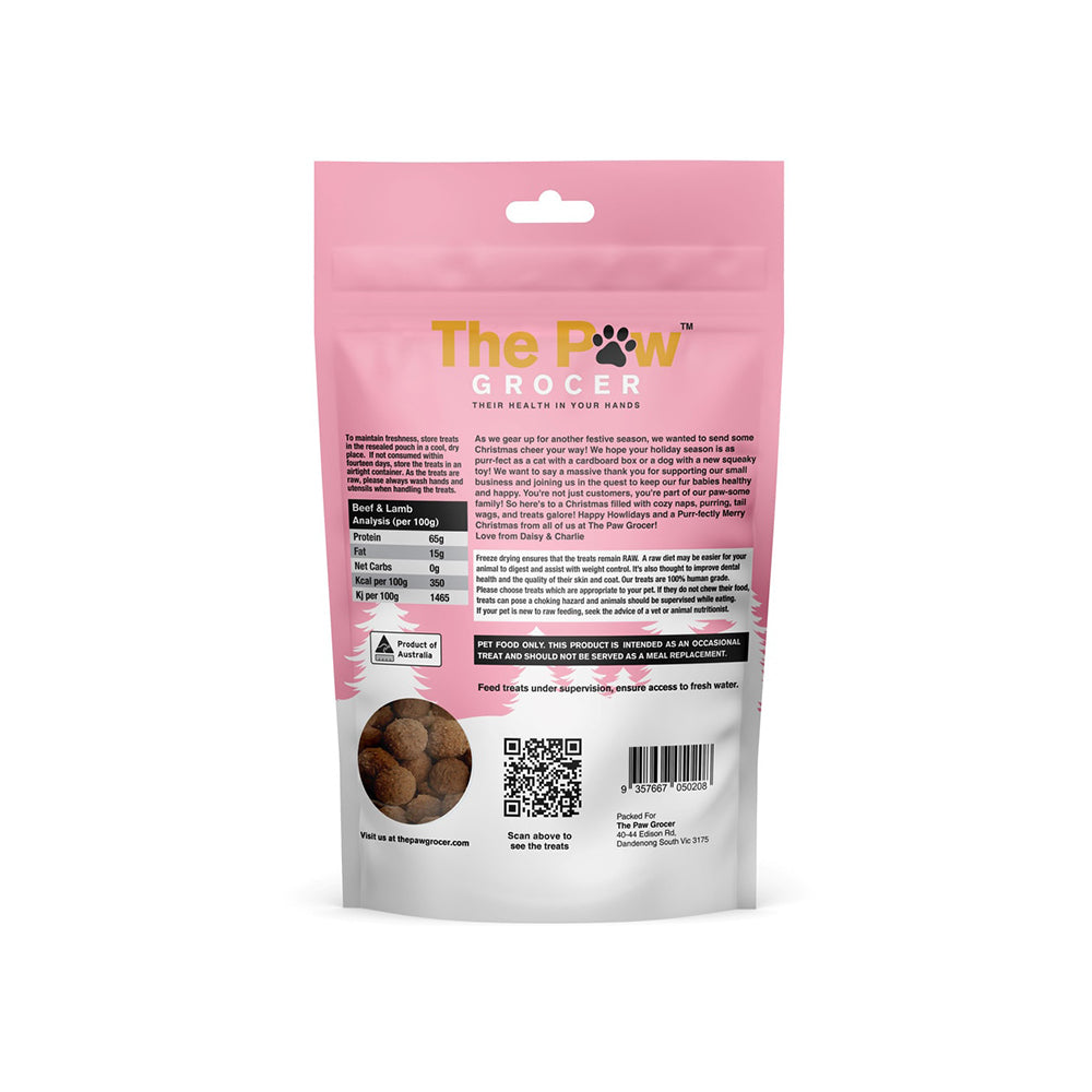 THE PAW GROCER Freeze Dried Christmas Roast Dinner Dog & Cat Treats 72g
