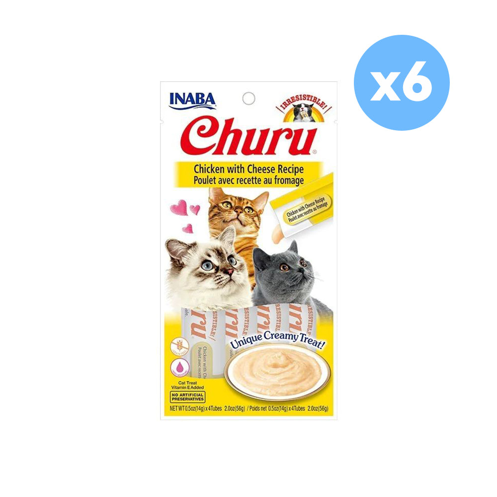 INABA Churu Chicken with Cheese Recipe Wet Cat Treats