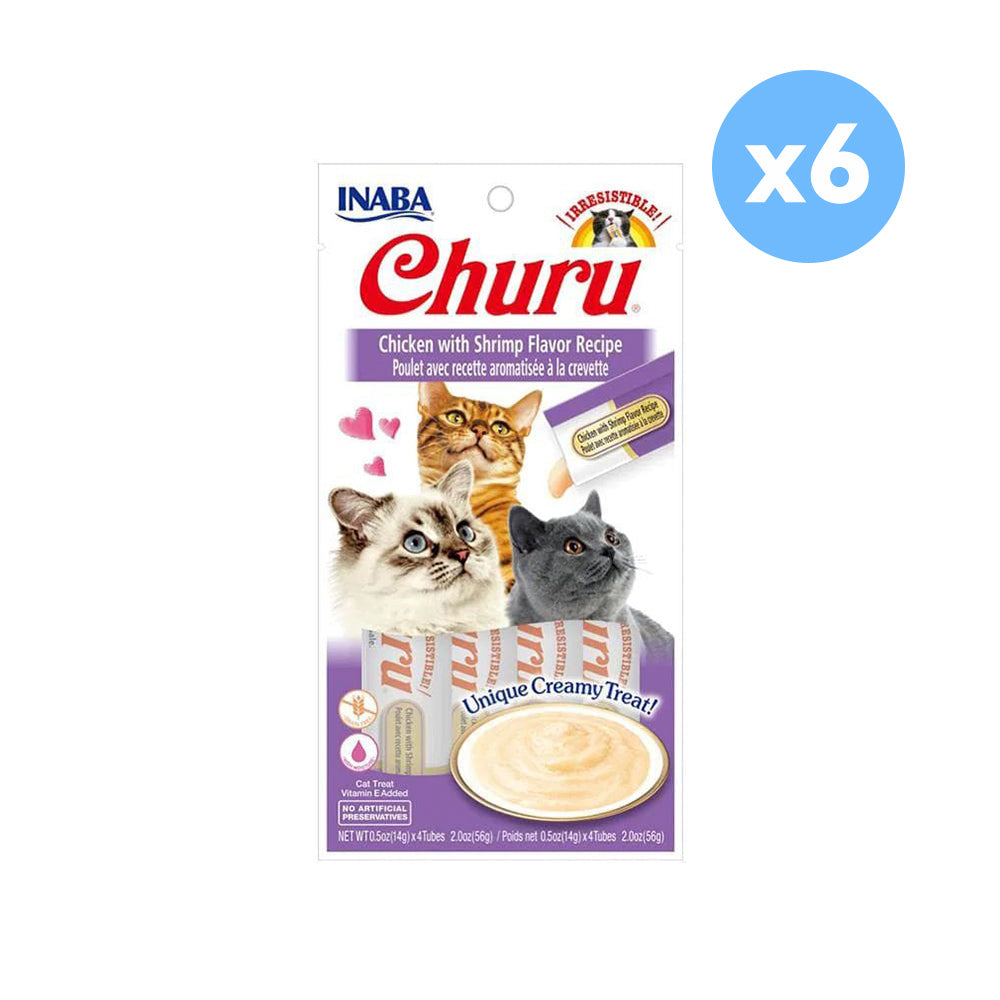 INABA Churu Chicken with Shrimp Flavor Recipe Wet Cat Treats