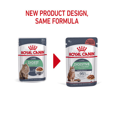ROYAL CANIN Digestive Care Gravy Adult Wet Cat Food 85g x 12