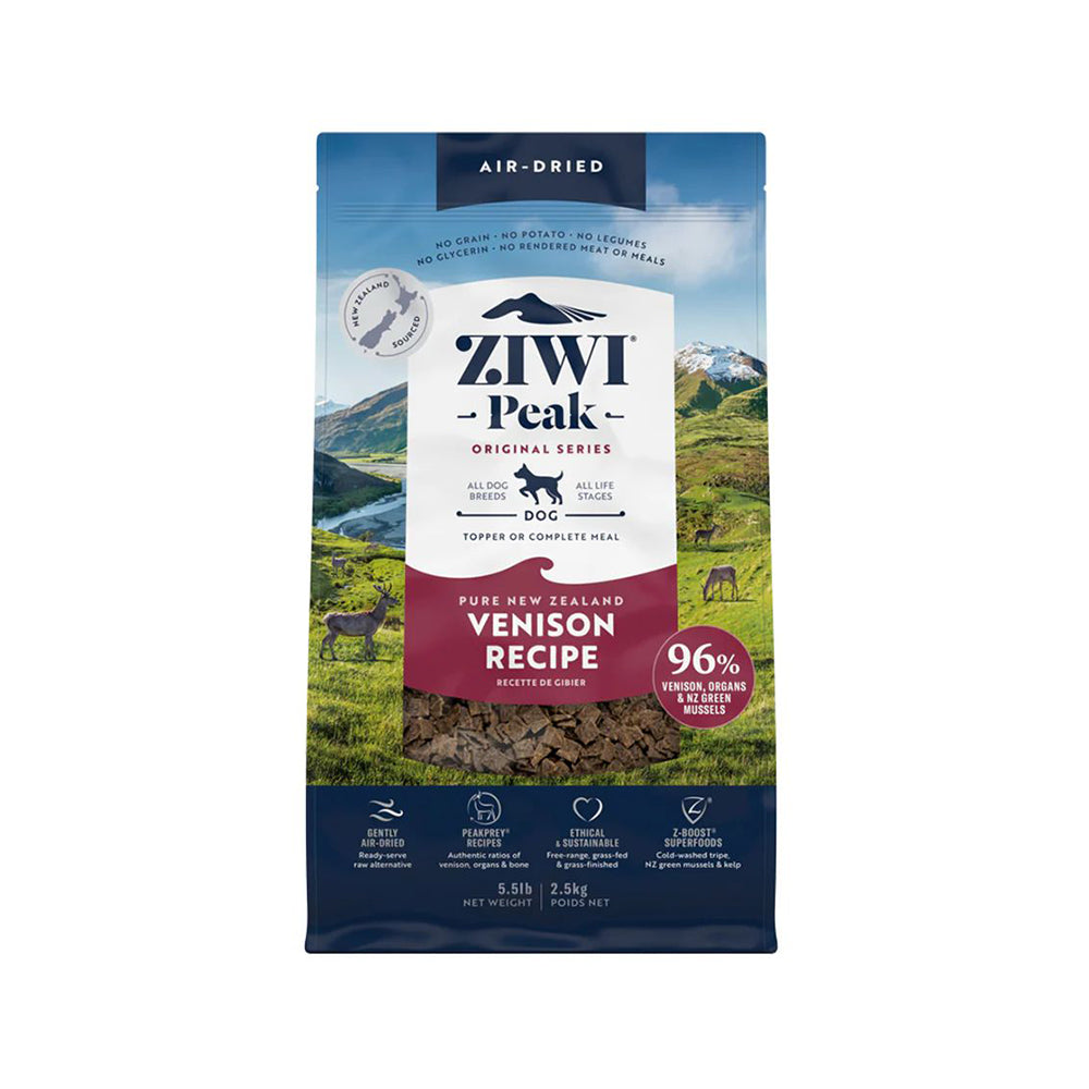 【EXP-24/01/2026】ZIWI Peak Venison Recipe Air Dried Dog Food 2.5KG