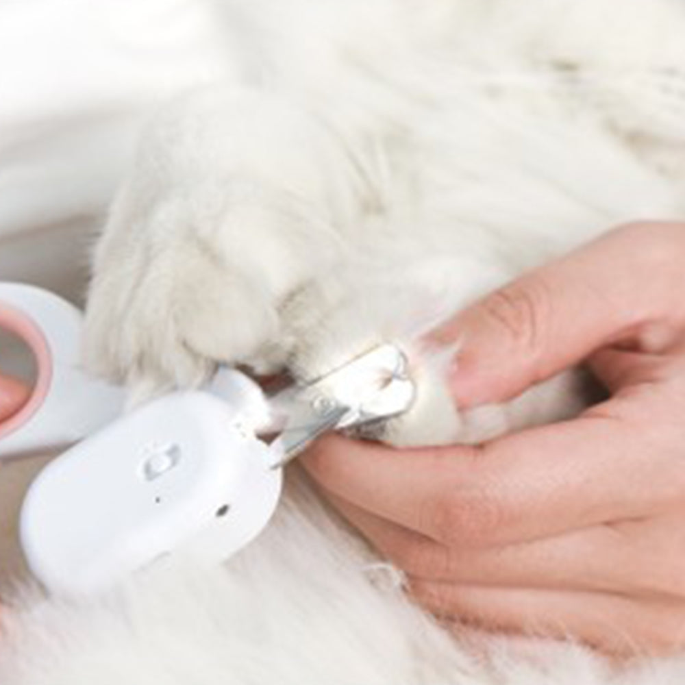 PAKEWAY Pink Cat Nail Clipper (with LED) Cat Grooming
