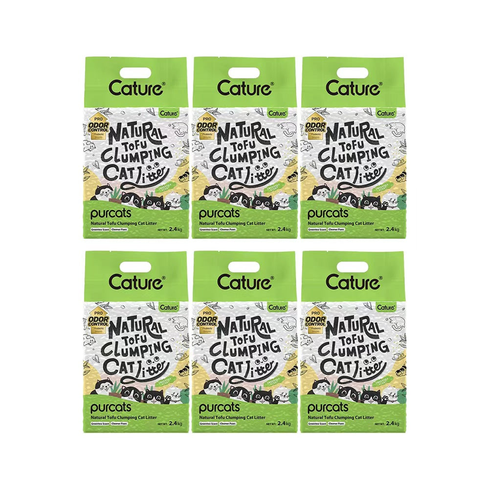 CATURE Green Tea Tofu Clumping Cat Litter