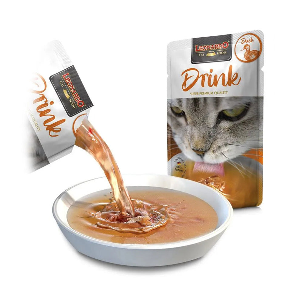 LEONARDO Drink With Duck Wet Cat Food