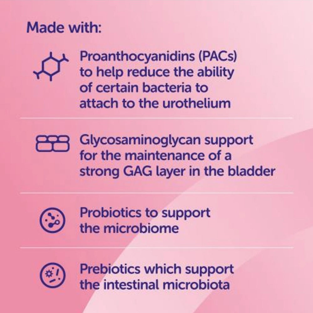 Protexin CystoPro urinary and gut health product information graphic