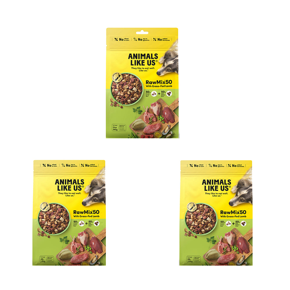 ANIMALS LIKE US Raw Mix 50 Grass Fed Lamb Freeze Dried Dog food