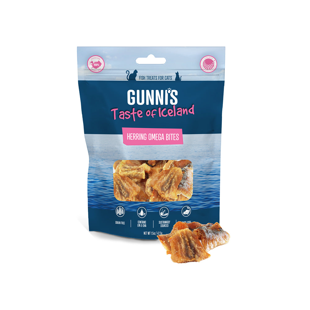 GUNNI'S Herring Omega Bites Cat Treats 42.5g