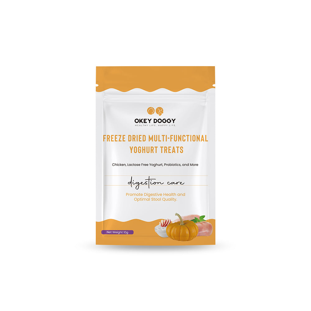 OKEY DOGGY Freeze Dried Digestion Care Multifunctional Yoghurt Pet Treats 50g