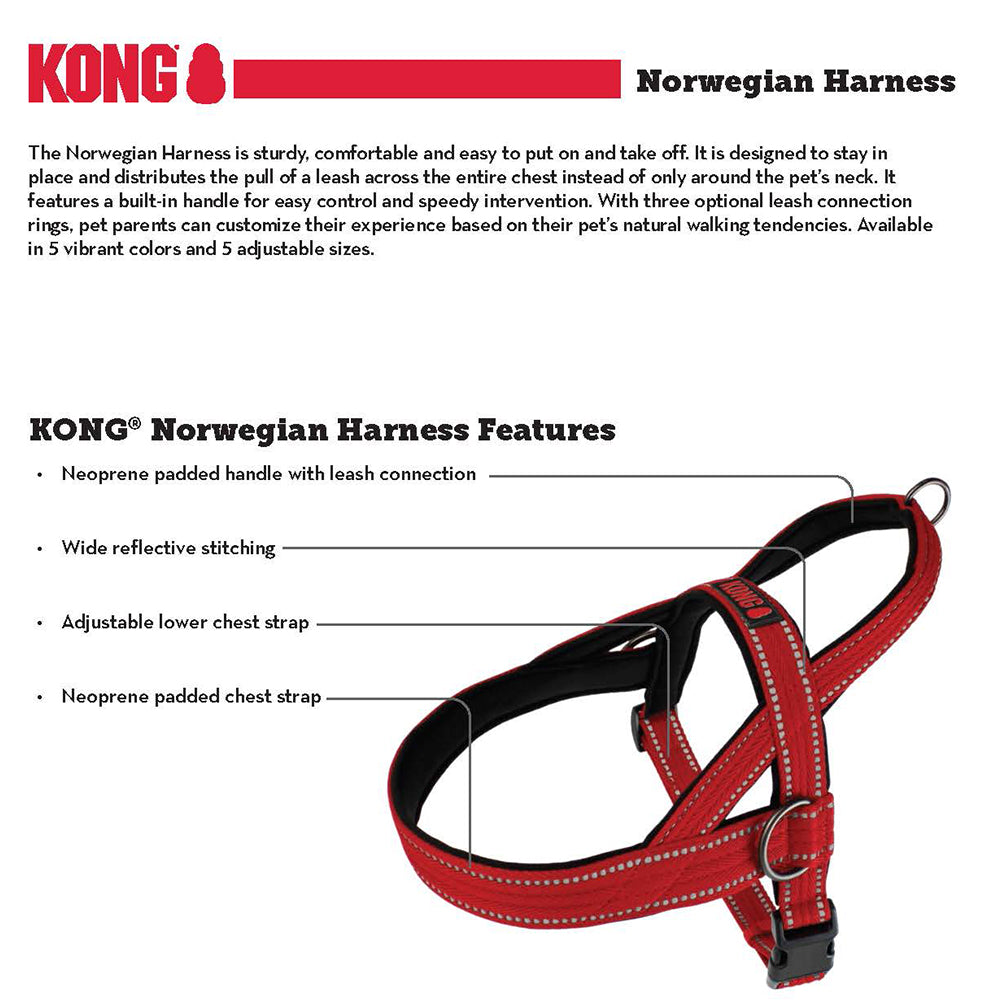 KONG Norwegian Red Harness