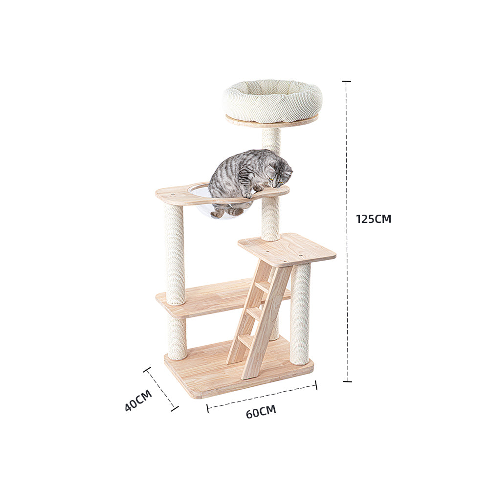 HONEYPOTCAT Serenity Plush Top Cat Tower