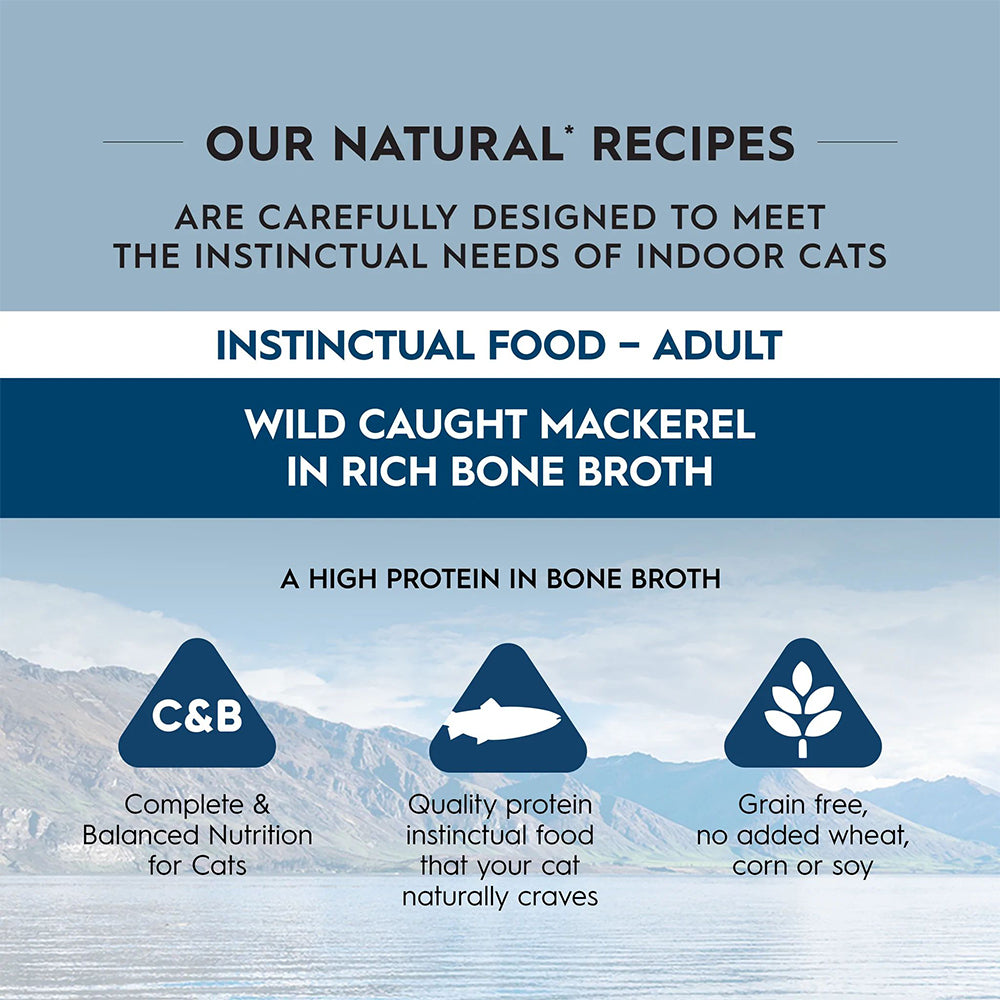 TRILOGY Wild Caught Mackerel in Bone Broth Adult Canned Cat Food