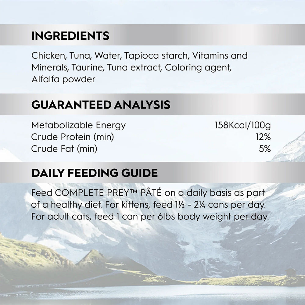 TRILOGY Complete Prey Pate Tuna Adult Canned Cat Food
