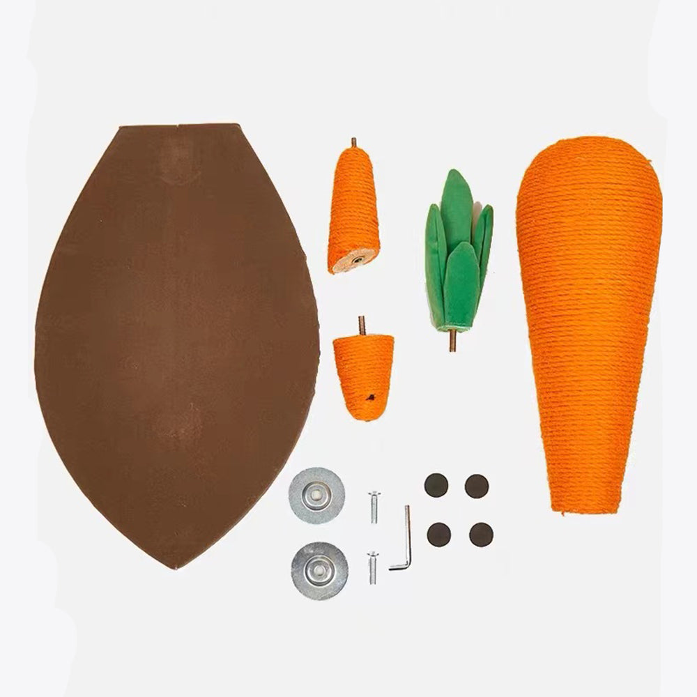 FOFOS Playtime Carrot Large Cat Scratcher