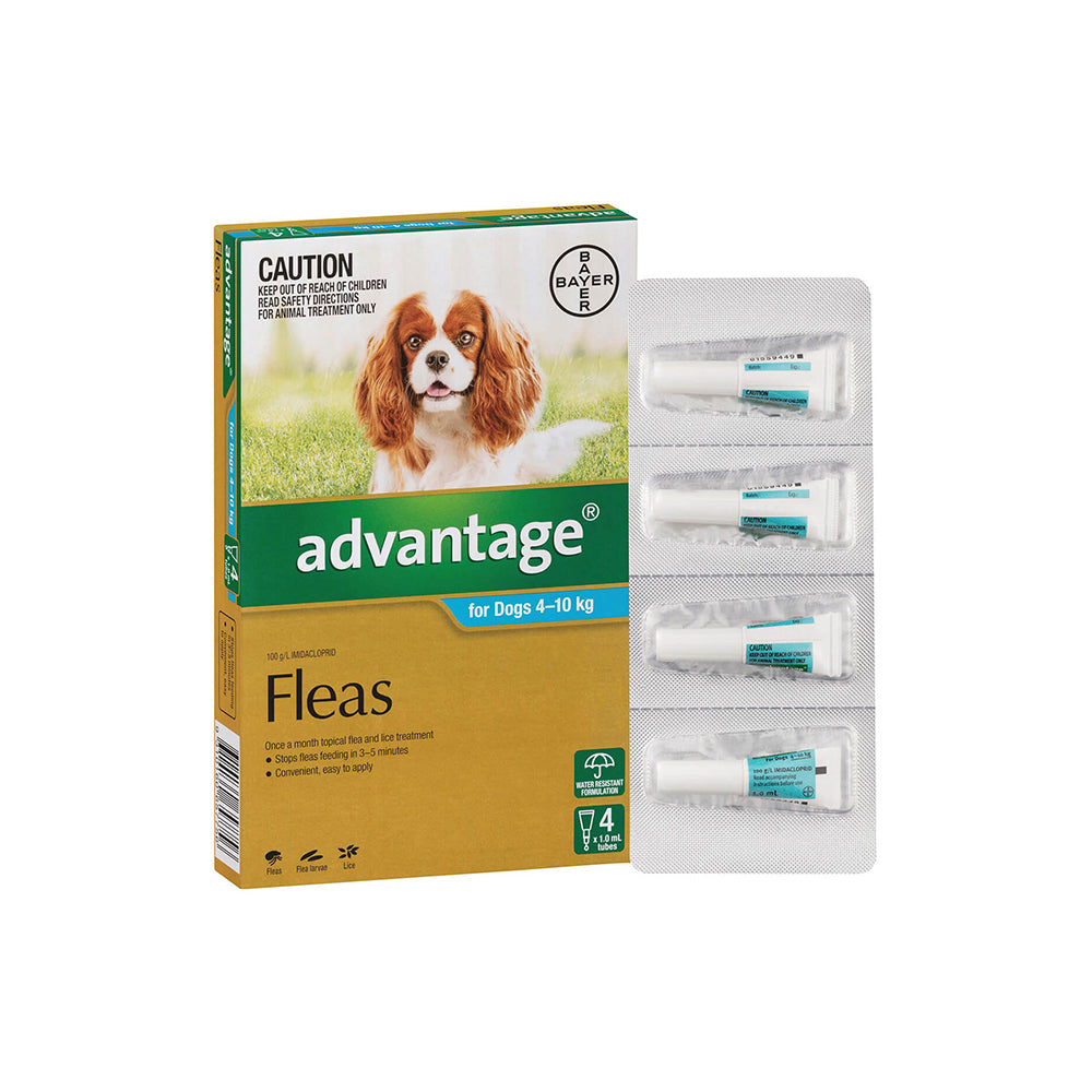 ADVANTAGE Flea Management for Dogs (4-10kg) 4 Packs