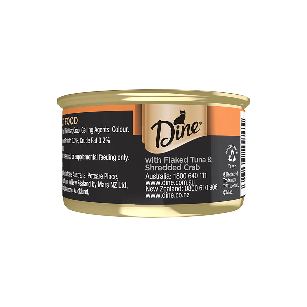 DINE Desire Flaked Tuna & Shredded Crab Cat Canned Food 24x85g