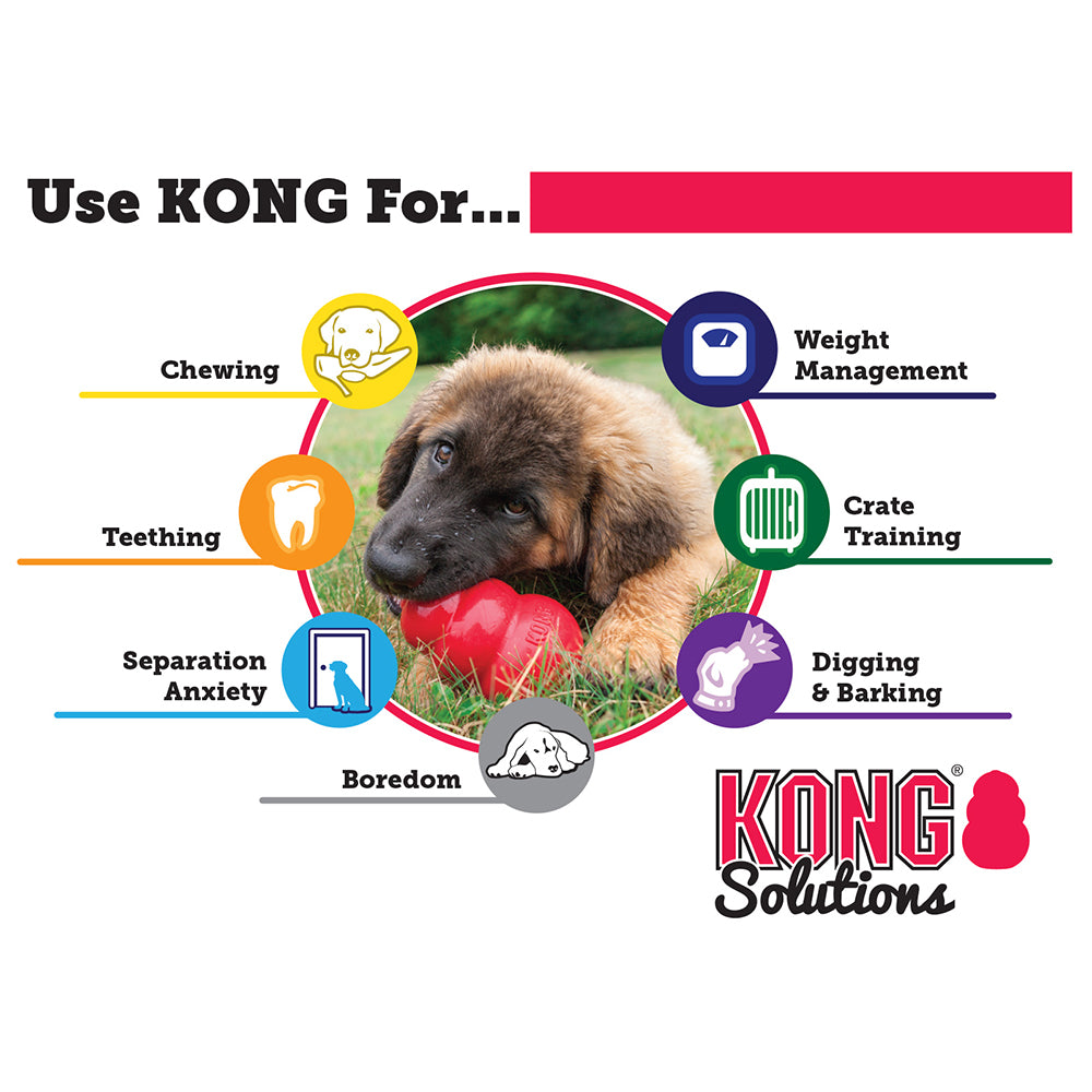 KONG Classic Small Red Rubber Dog Toy