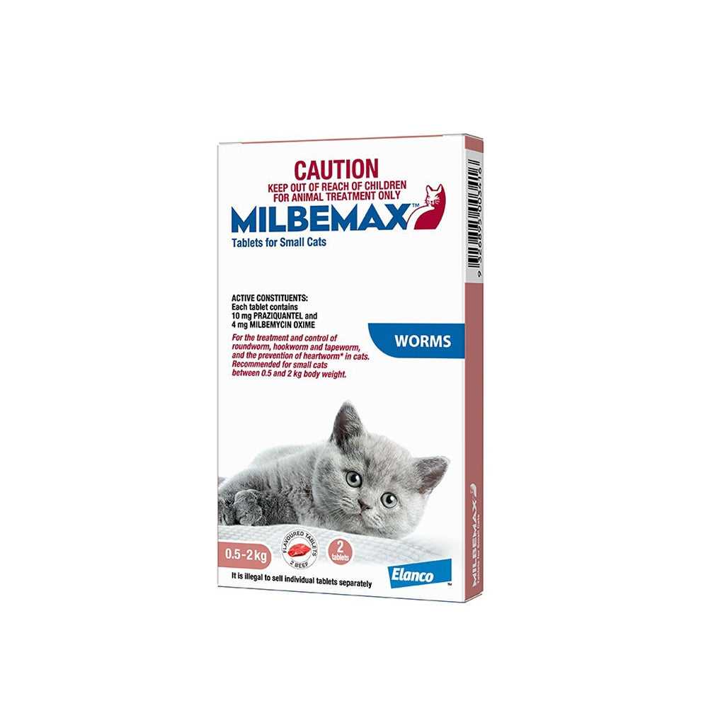MILBEMAX Allwormer Treatment for Small Cats tabs l Petso