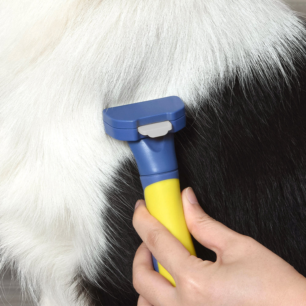 PAKEWAY T10 Self-Cleaning Long Hair Remover Dog Comb (Small)