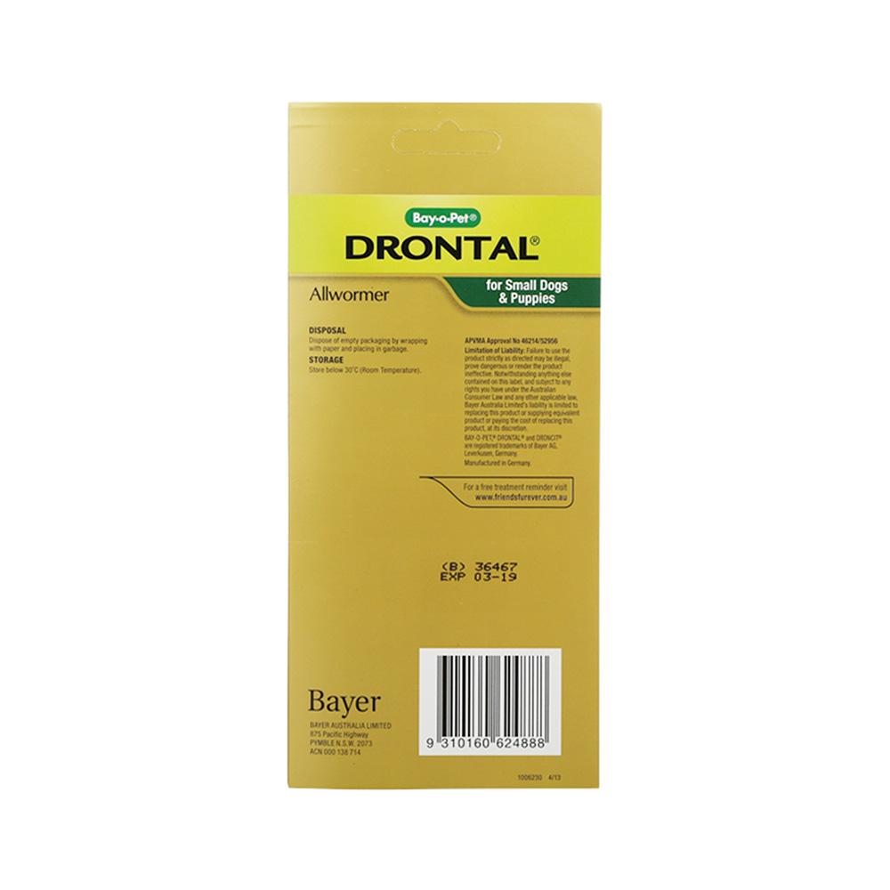 DRONTAL Dog Deworming Tablets 4pcs (3kg)