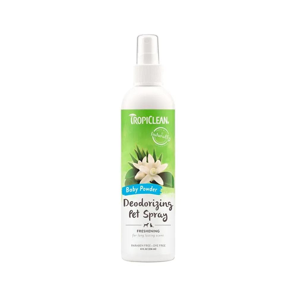 TROPICLEAN Baby Powder Deodorizing Spray for Dogs and Cats 236ml
