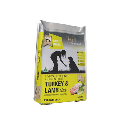 MEALS FOR MUTTS Gluten Free Turkey & Lamb Lite Adult Dry Dog Food 9kg