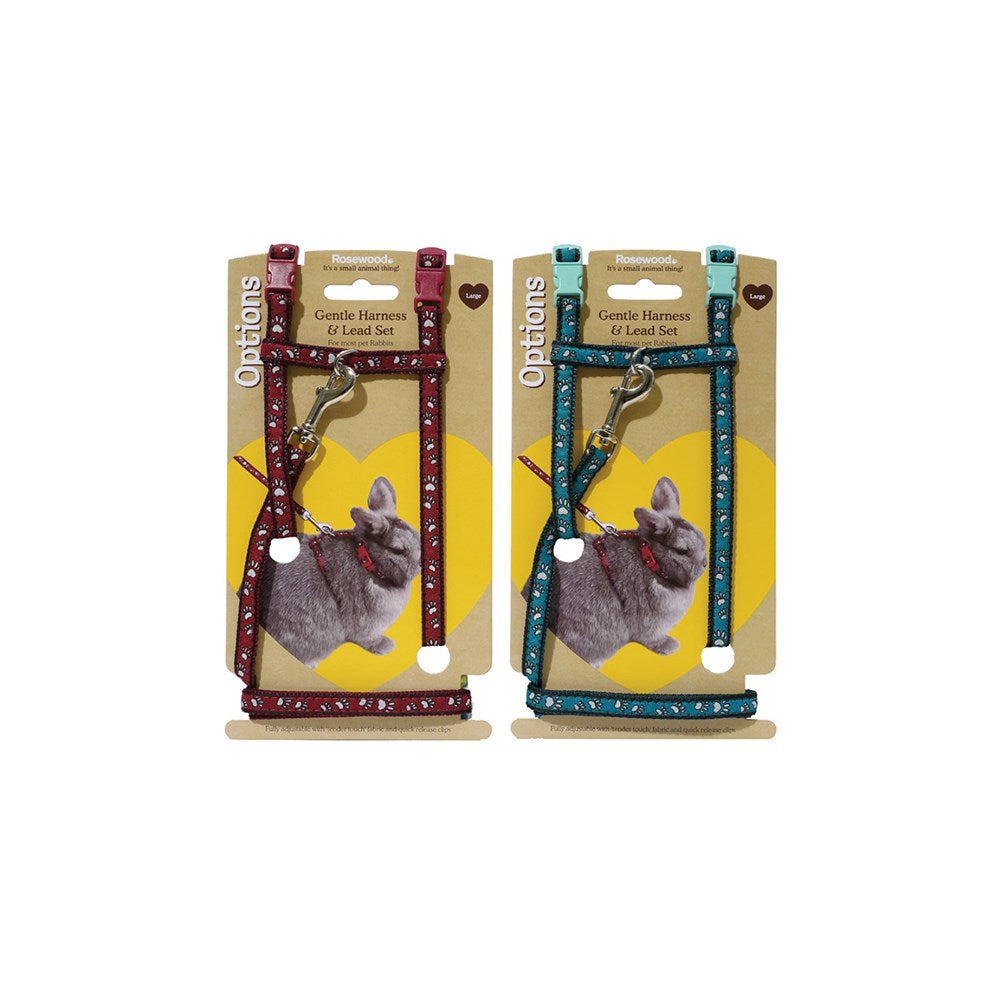 ROSEWOOD Small Paw Print Harness and Lead Set for Small Animal(Random Color)