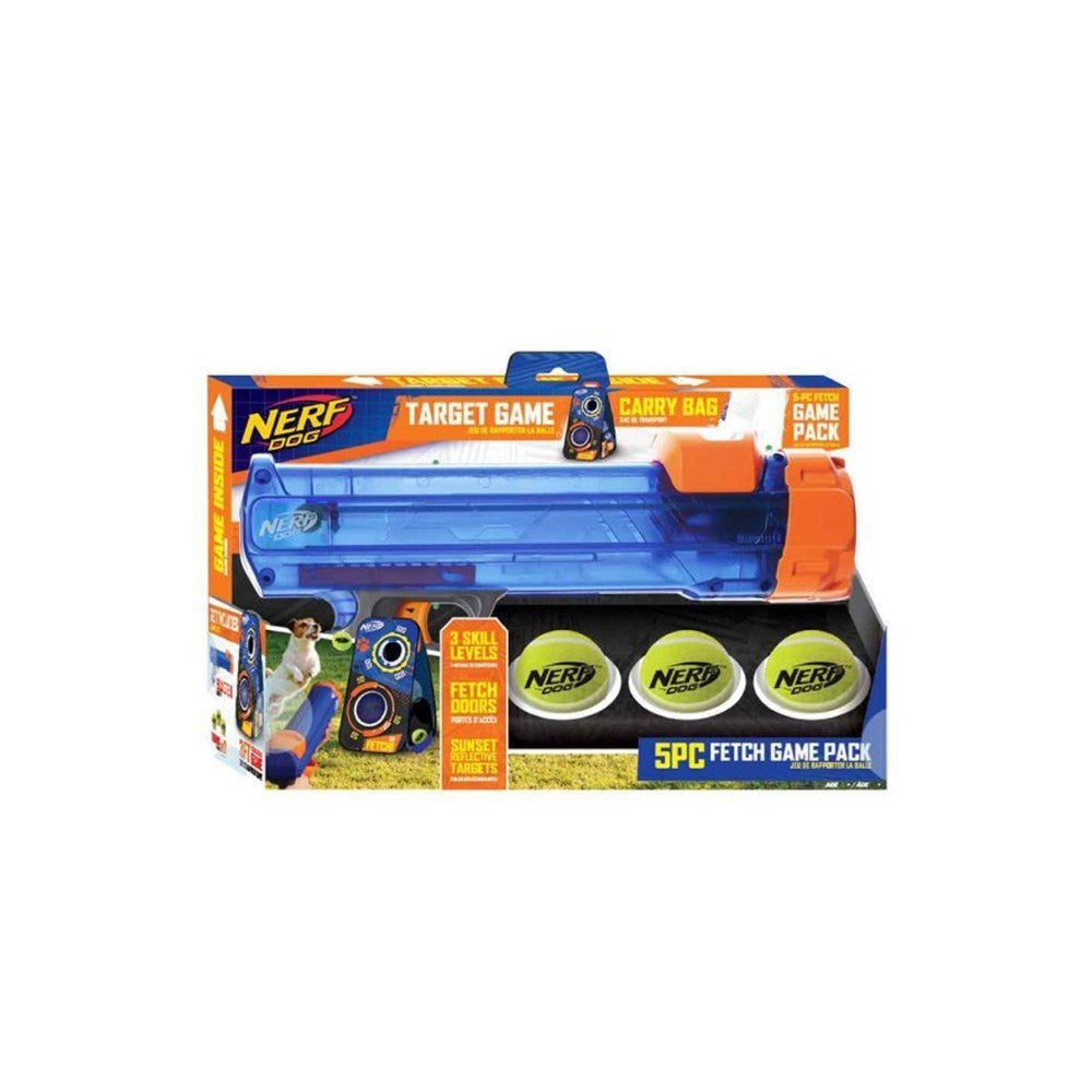 NERF Blaster Target Game Set with 3 Balls Dog Toy