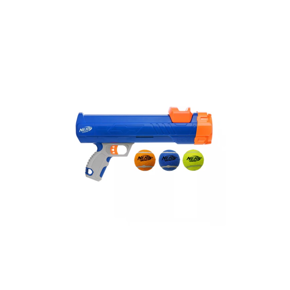 NERF Tennis Ball Blaster Dog Toy Set 30cm