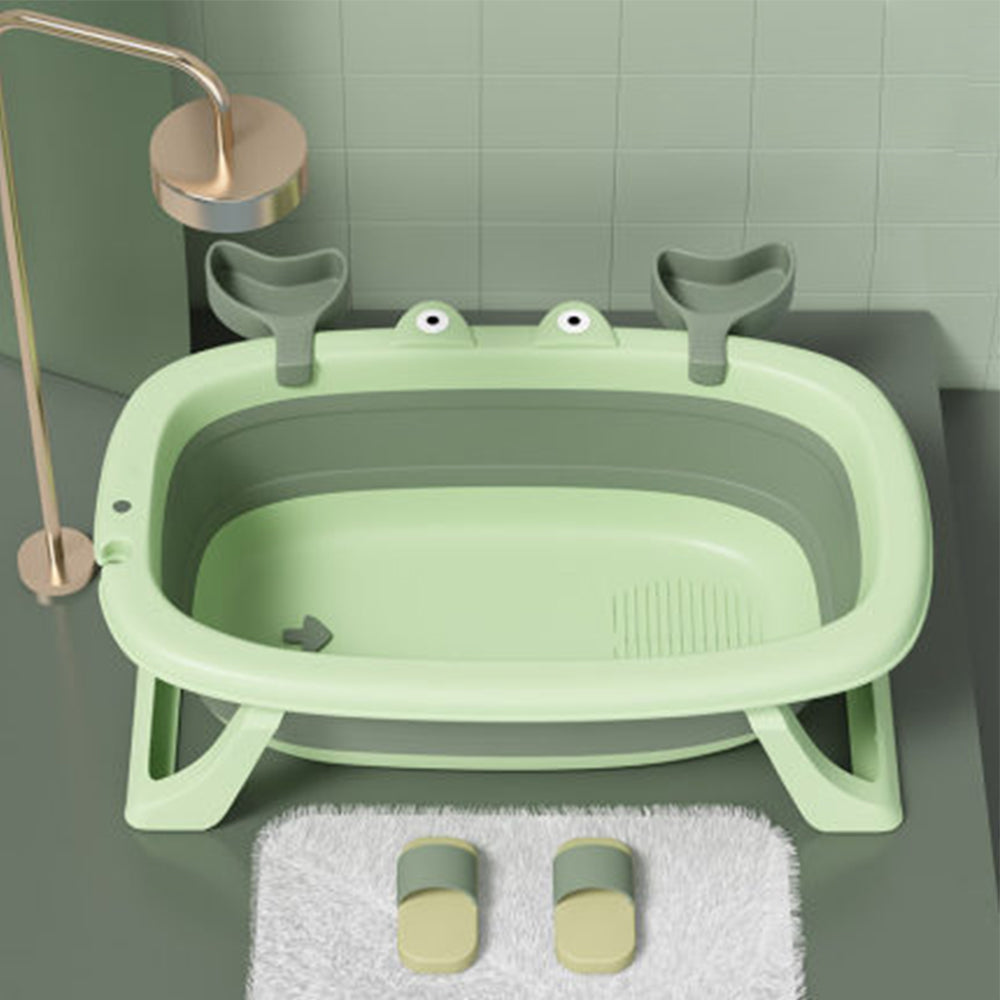 KID1ST Avocado Green Crab Foldable Pet Bathing Tub