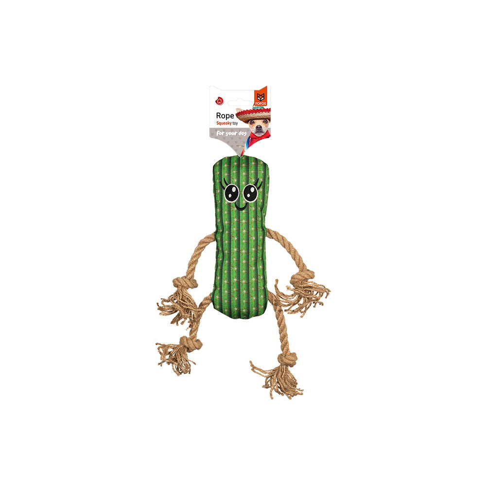 FOFOS Medium Cactus Man Dog Toy