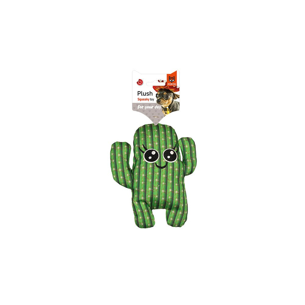 FOFOS Medium Cactus Boy Dog Squeaker Toy