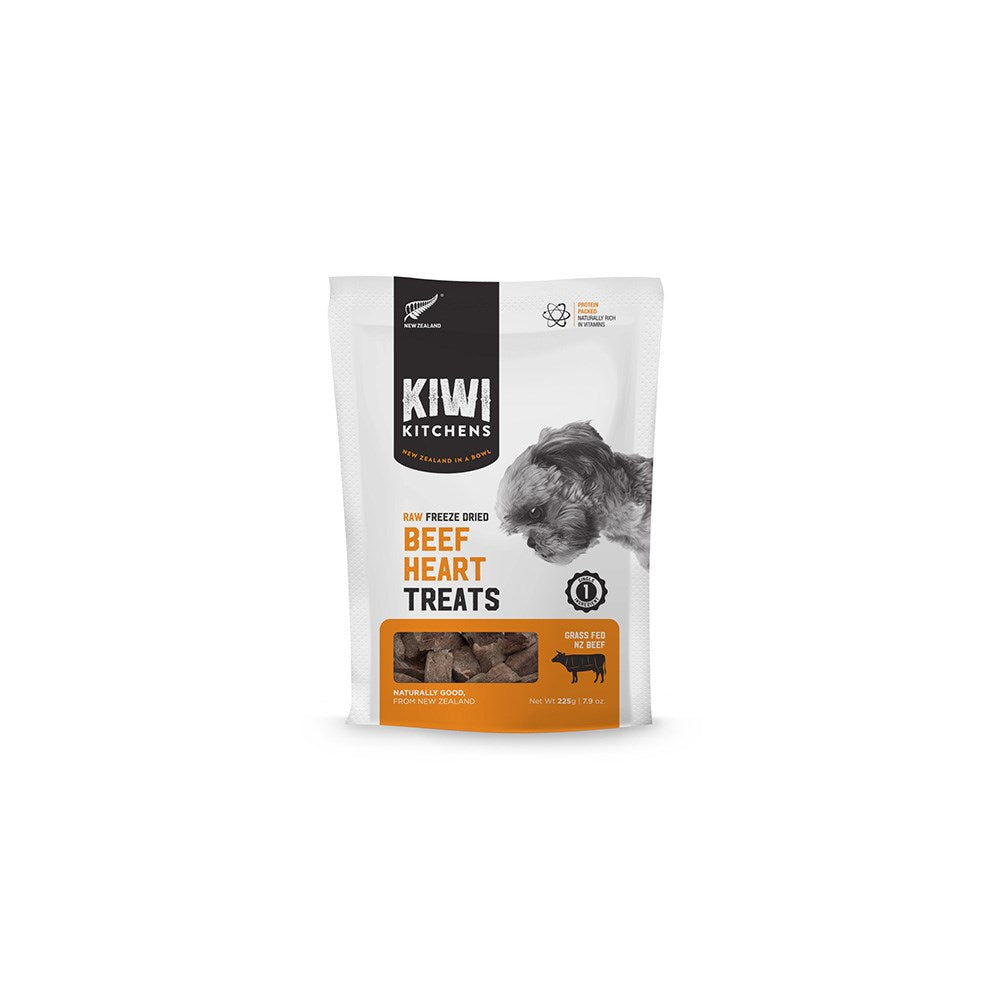 KIWI KITCHENS Beef Heart Freeze Dried Dog Treats 225g