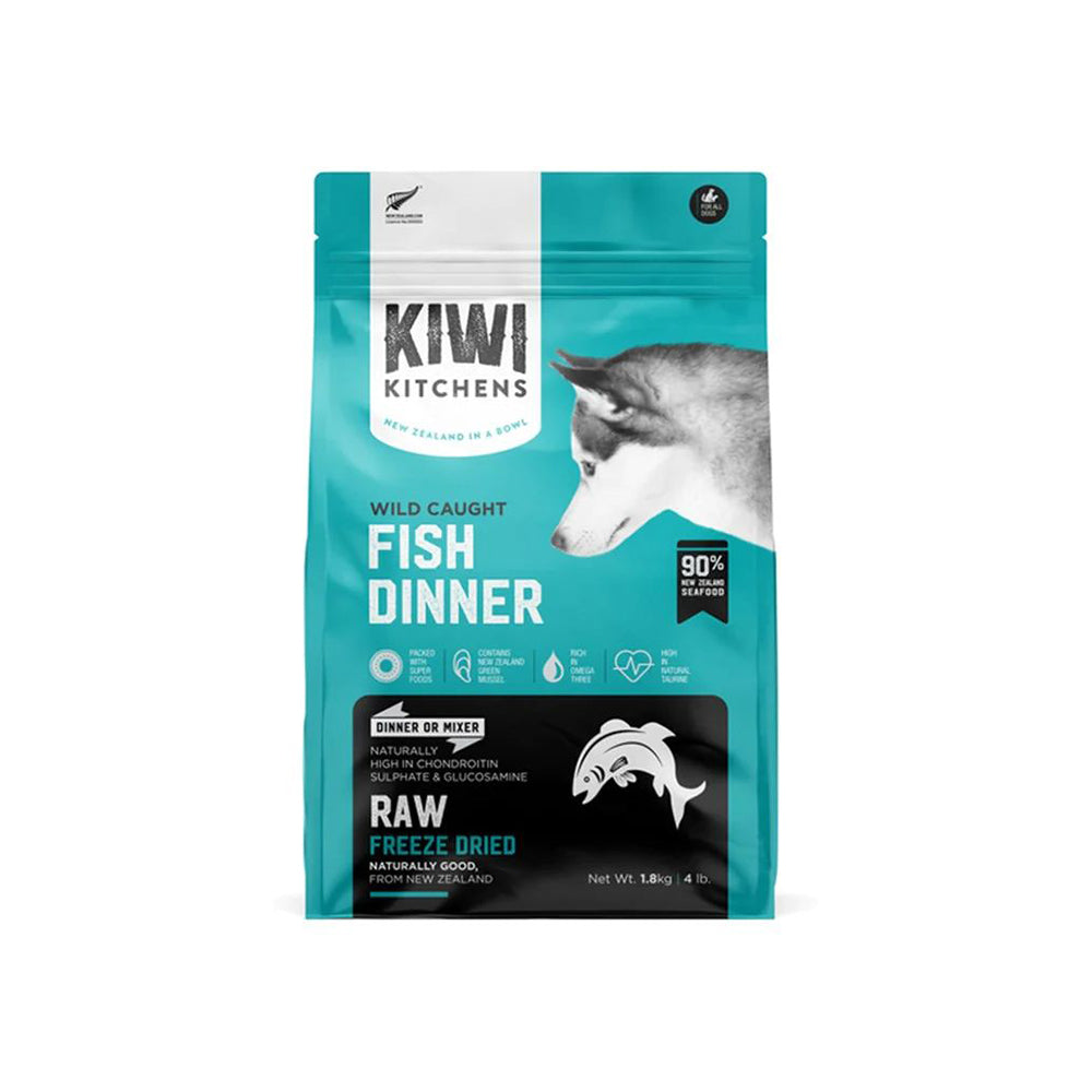 KIWI KITCHENS Fish Dinner Freeze Dried Dog Food 1.8kg