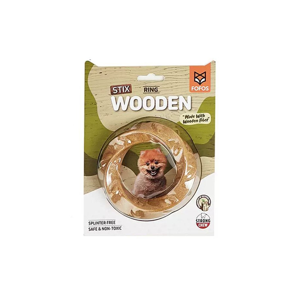 FOFOS Stix Wooden Ring Dog Toy