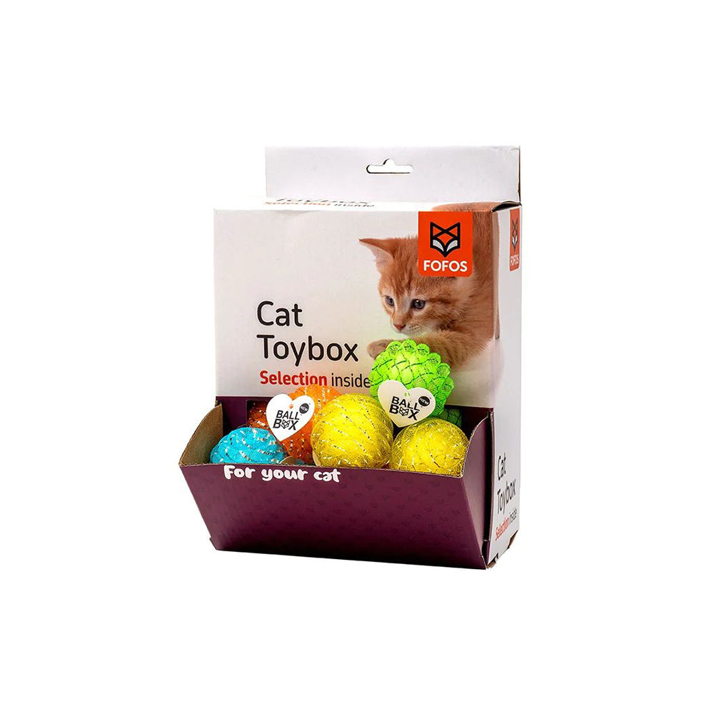 FOFOS Netting Ball Cat Toy 1pc - Random Color