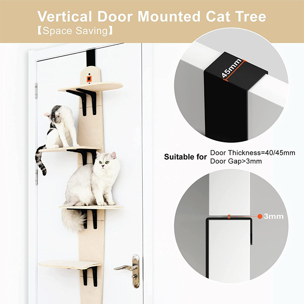 MEWOOFUN Door Hanging Cat Climber Shelves