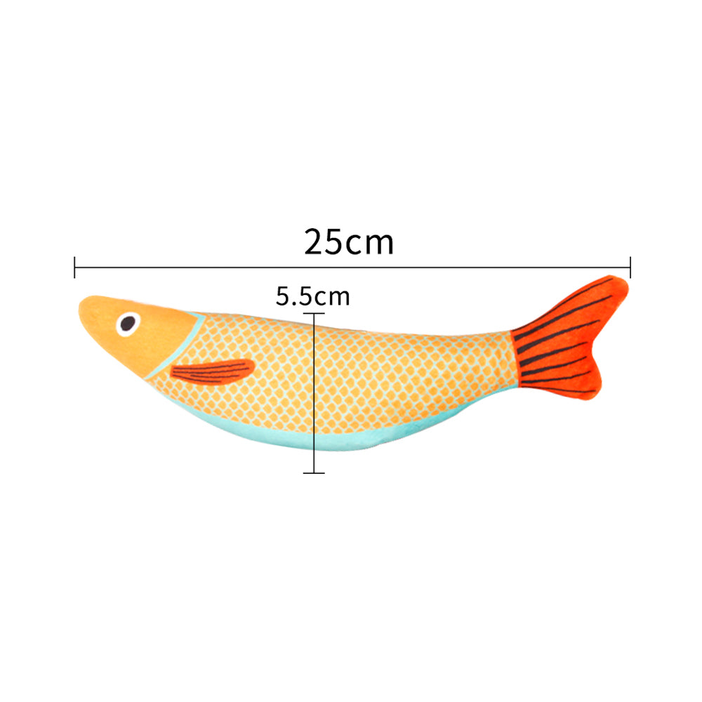 Seafood Yellow Fish Cat Catnip Toy