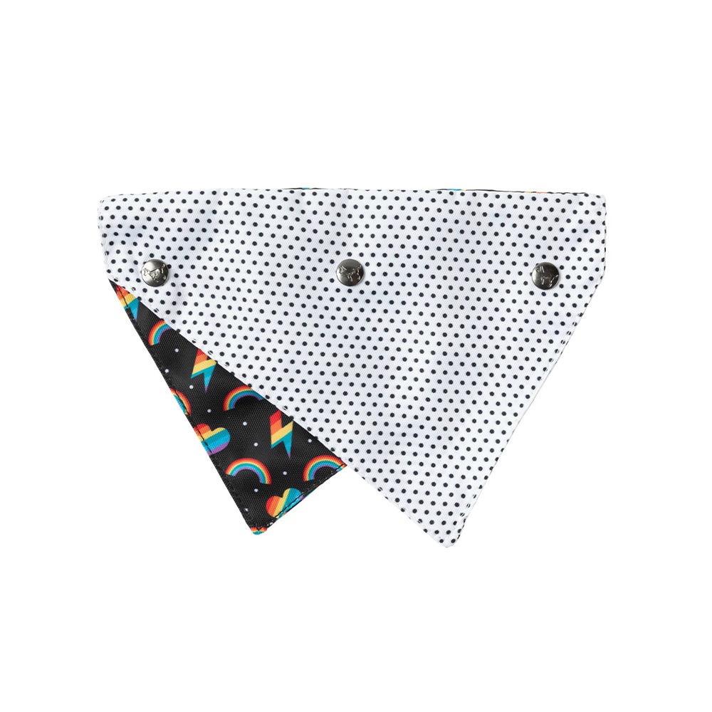 FUZZYARD Rainbow Stylin Bandana for Medium and Large Dogs