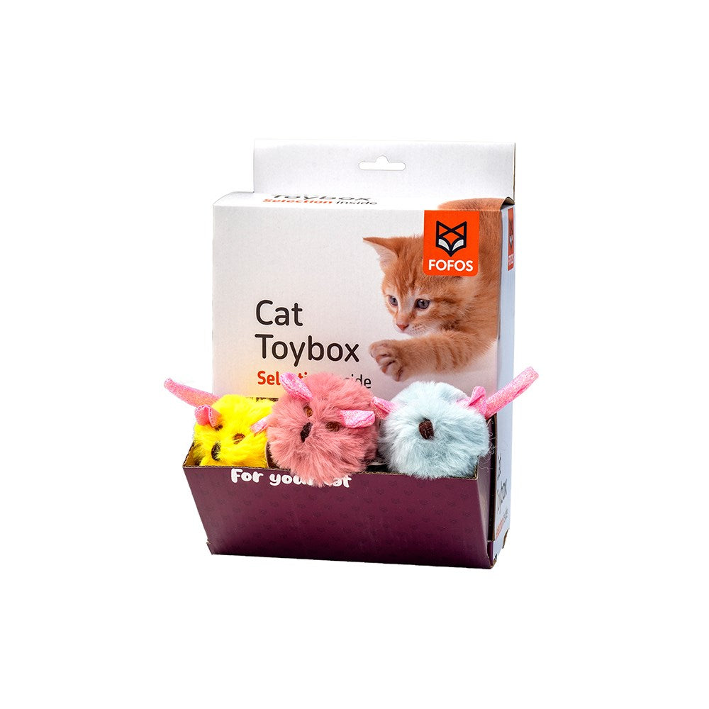 FOFOS Geek Mouse Ball Cat Toy 1pc - Random Color
