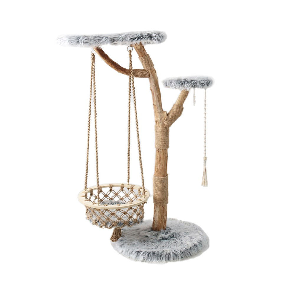 CMISSTREE Modern Cat Tree with Hanging Hammock Petso Au