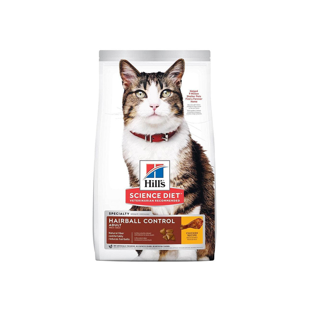 HILLS Science Diet Hairball Control Chicken Adult Dry Cat Food 2kg/4kg