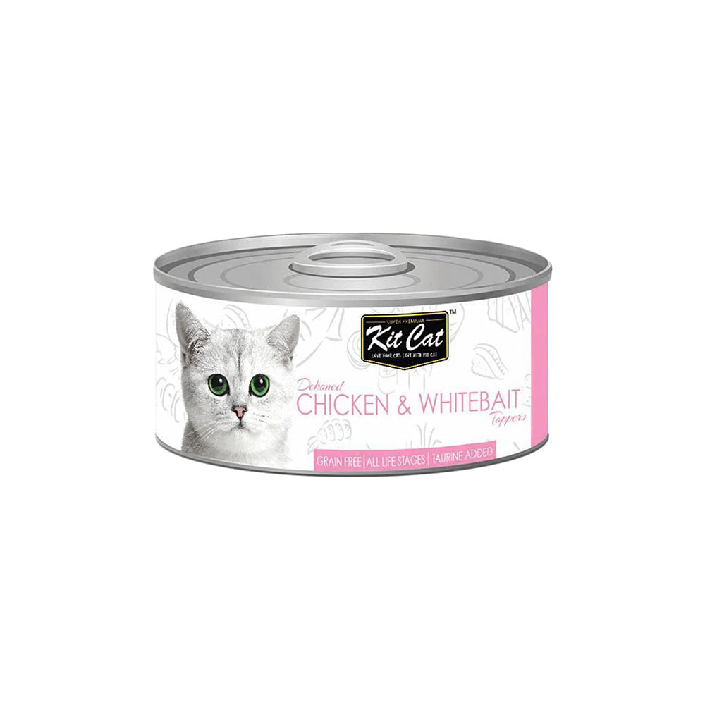 KIT CAT Chicken Whitebait Toppers Wet Canned Cat Food Wet Cat
